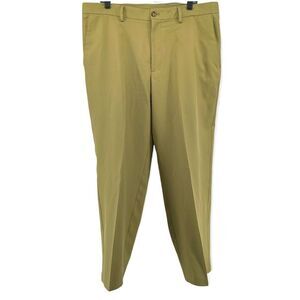 IZOD X-Treme Function Cool FX Creme Khaki Men’s Flat Front Golf Pants 38 x 30
